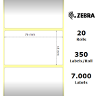 Zebra Etiketter Z-Select 2000D 57x32mm 12-Pack