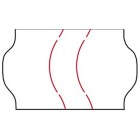 Etikett 26x16mm, vit G2
