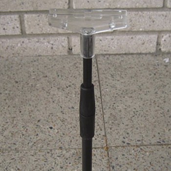 Skyltställ h30-60cm svart ram