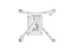 Stativ för kassadisk med rak arm och VESA-fäste för 75×75 eller 100×100 mm, 400 mm hög, SpacePole