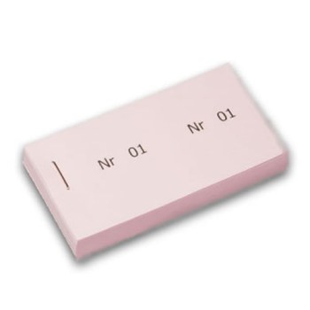 Biljettblock Rosa 10-pack