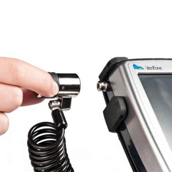 Lås för betalterminal eller dator med spiral kabel, SpacePole