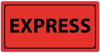 varningsetikett express