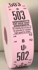 Tvådelad Garderobsbiljett Rosa, 1 rlr,500st