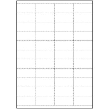 Hyllkantsetiketter A4-laserark 52x25,4mm