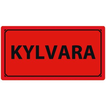 varningsetikett kylvara