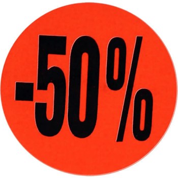Etikett 50% 32mm 1000st