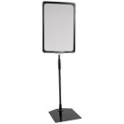Skyltställ h30-60cm svart ram