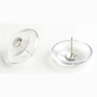Round Head plast 50mm stift 16mm slät transparent