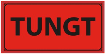varningsetikett tugnt